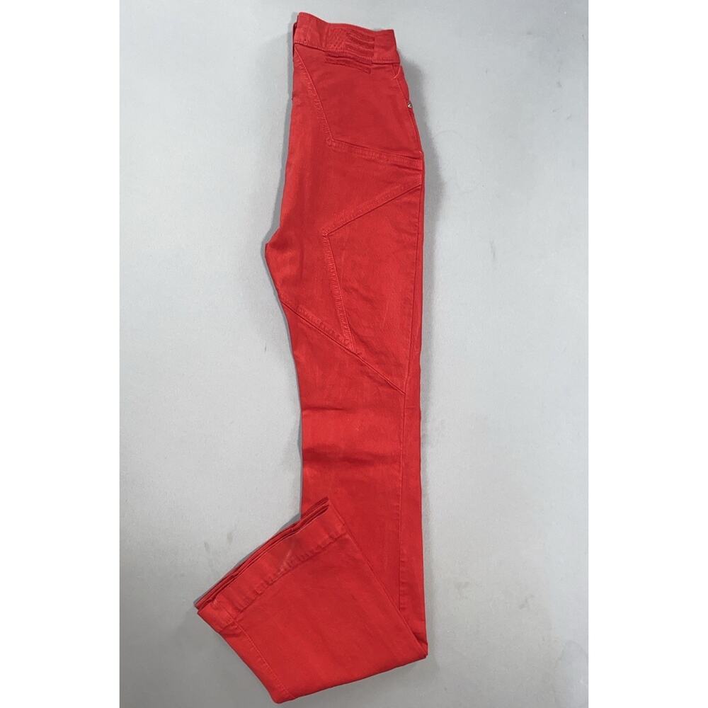 Revice High Rise Flare Leg Denim Jeans. Star Butt, USA Flag Logo. Women's 25 EUC - Picture 2 of 9